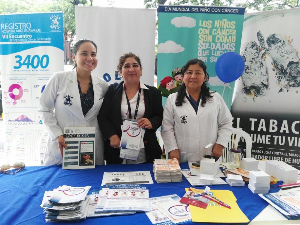 Participación en campañas. Actividades Académicas SOLCA Matriz Guayaquil